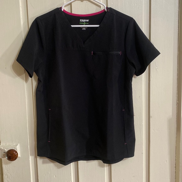 Black Scrub Top - Picture 1 of 5
